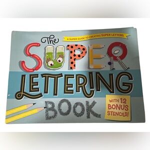 🎉6/$20 ‘THE SUPER LETTERING BOOK’ STENCIL ART BOOK